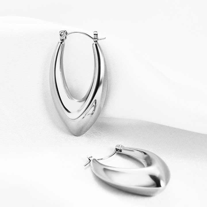 Silver Drop Sweet Titanium Steel Earring