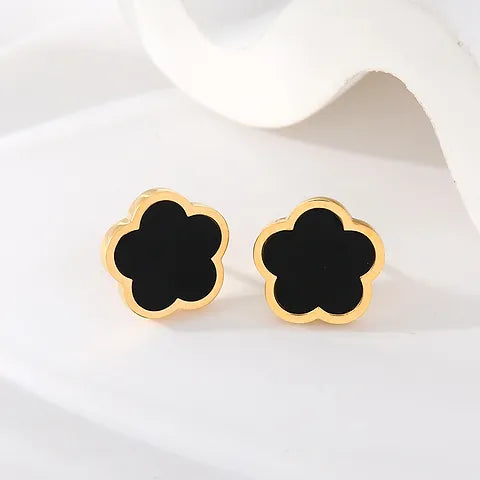 Five Leaf Clover Earring Stud