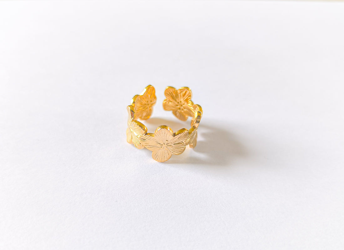 Flower Garden Adjustable Ring