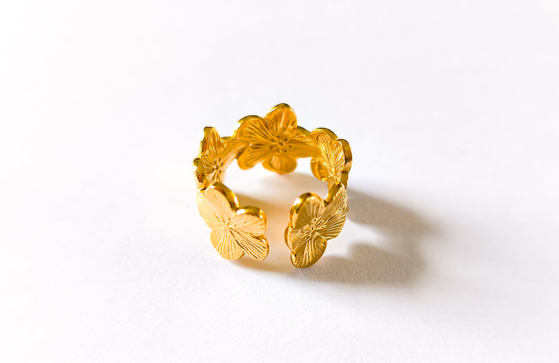 Flower Garden Adjustable Ring