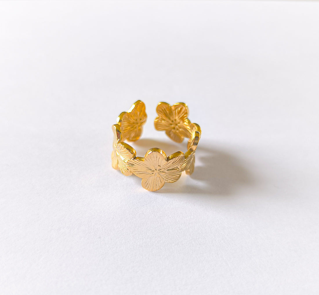 Flower Garden Adjustable Ring