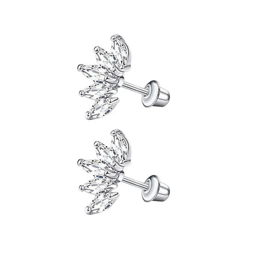 Pretty Leaves Stainless Steel Stud Earring