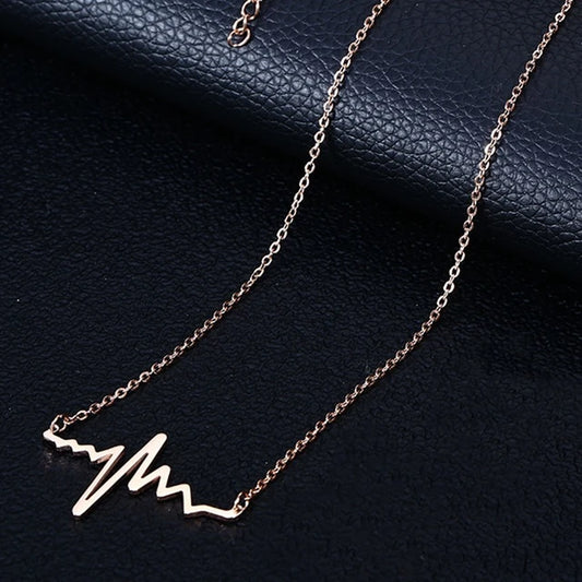 Rose Gold Electro Stainless Steel Titanium Plated Necklace