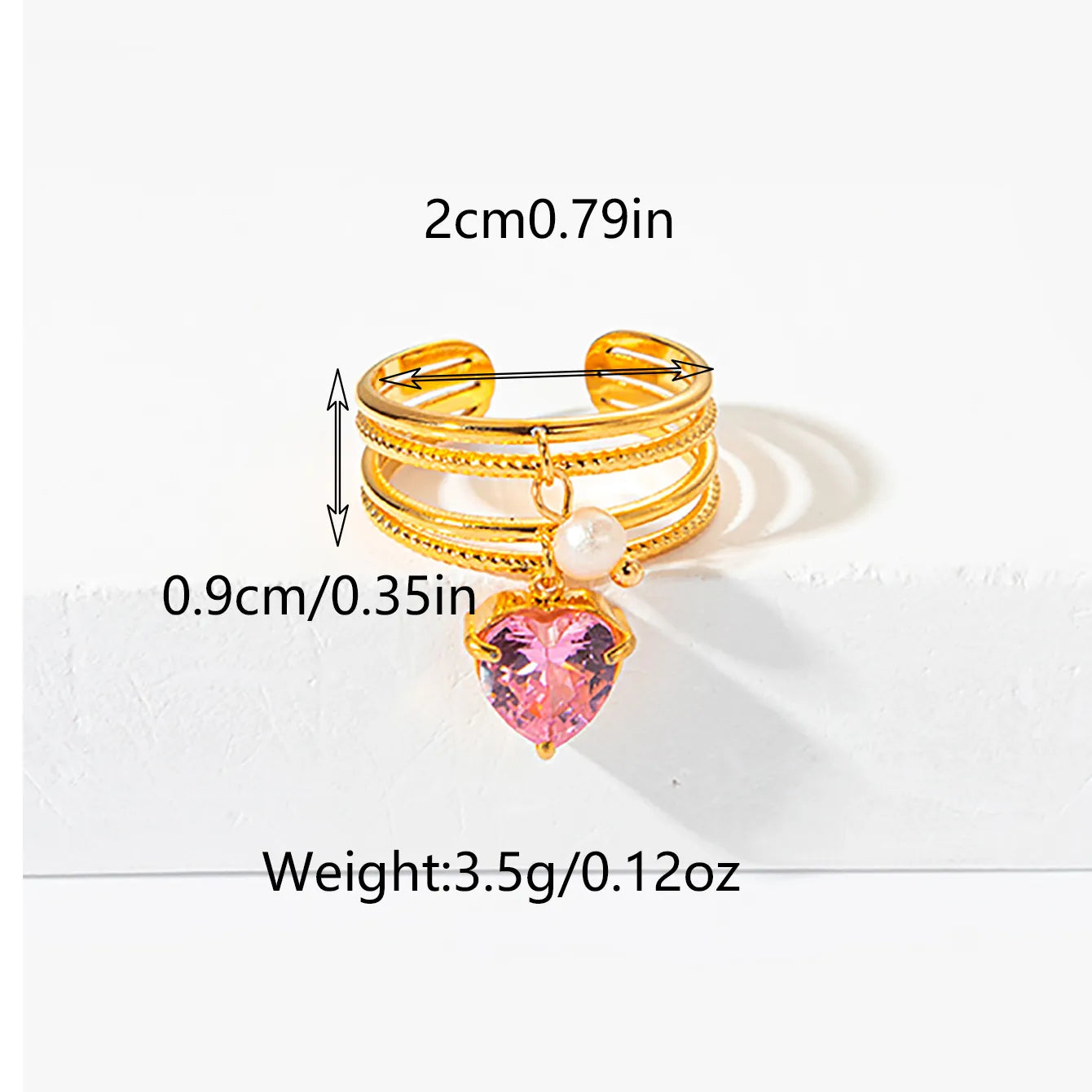 Stainless Steel Gold Plated Casual Funny Simple Style Inlay Devil's Eye Heart Shape Zircon Open Ring