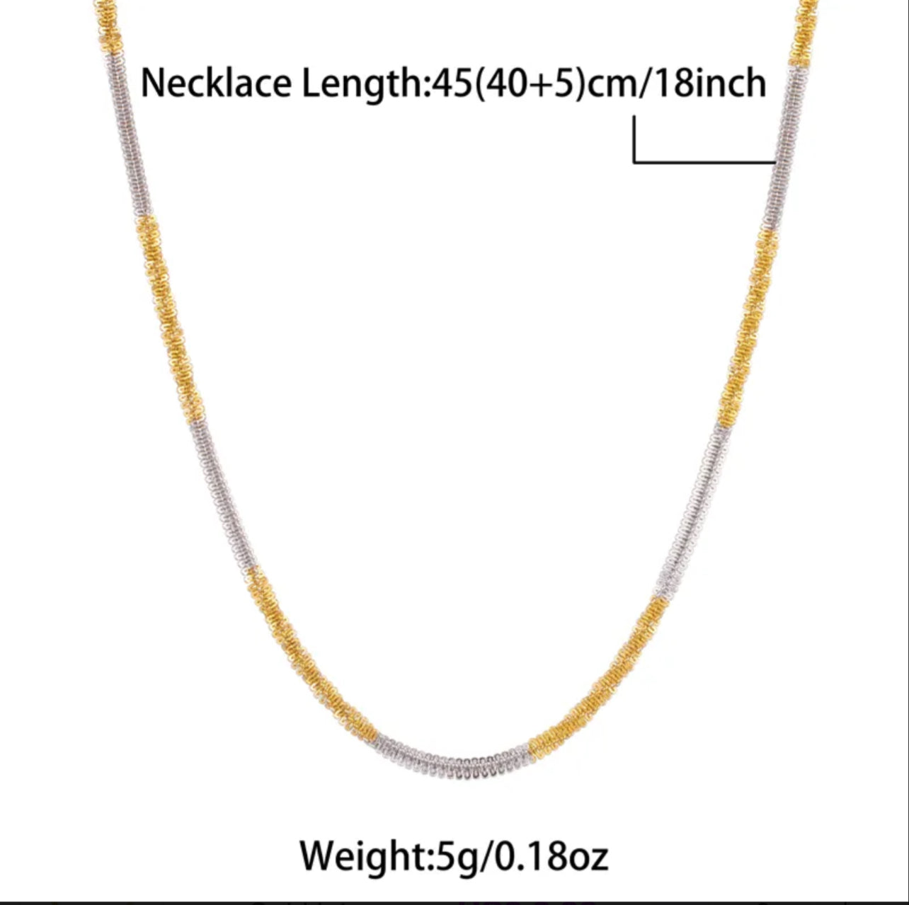 Silver and Gold Simple Style  Stainless Steel Plating Inlay Zircon 18k Gold Plated Pendant Necklace