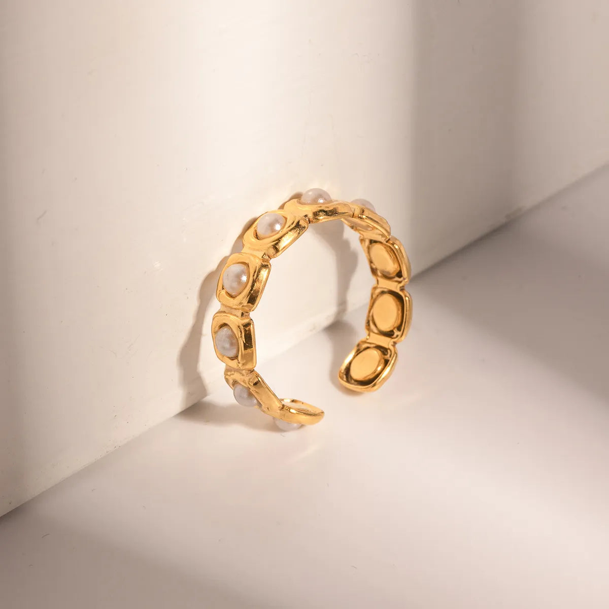 Heart Shape Titanium Steel Gold Plated Artificial Rhinestones Gold Plated Bracelets