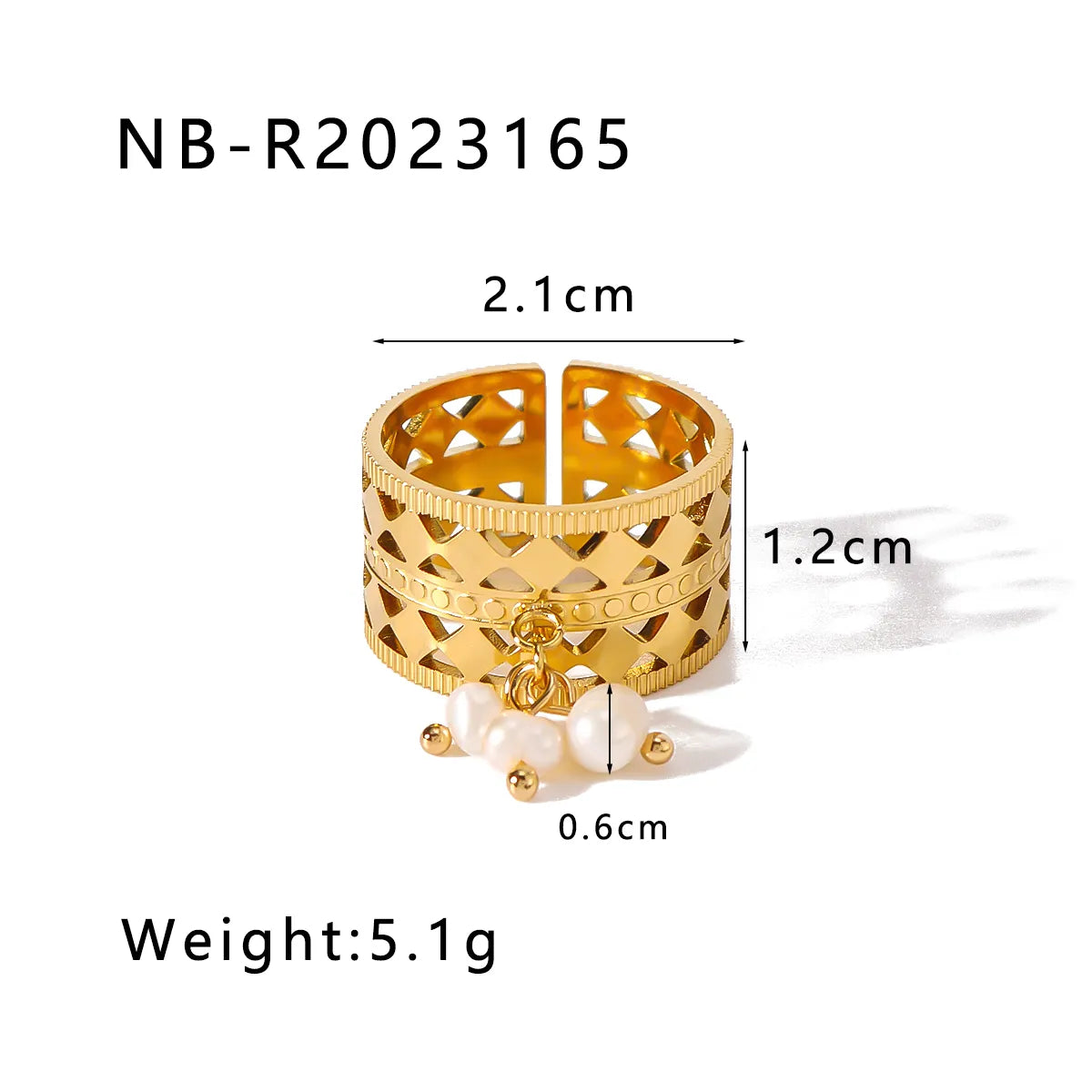 Vintage Style Simple Style Geometric 304 Stainless Steel 18K Gold Plated Open Rings