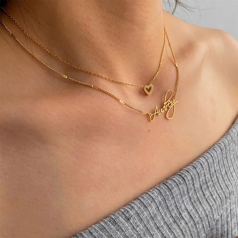 Love Arrow 18K Gold Plated 304 Stainless Steel Necklace