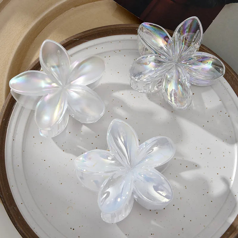 Summer Flower Grab Clip Egg Flower Hairpin Combination Three-piece Shark Clip Hair Display Hair Volume Hair Accessories