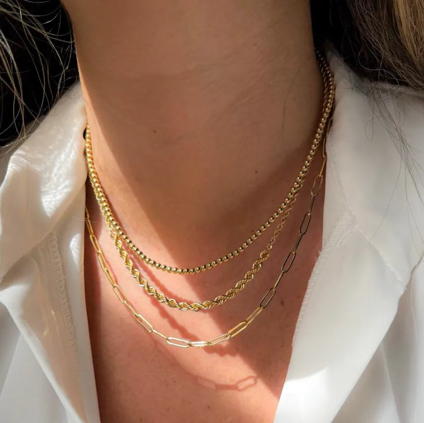 Pattern Chain 18K Gold Plated 304 Stainless Steel Necklace