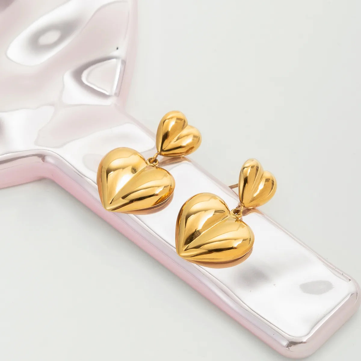 Sweet Heart 18K Gold Plated  304 Stainless Steel Earring