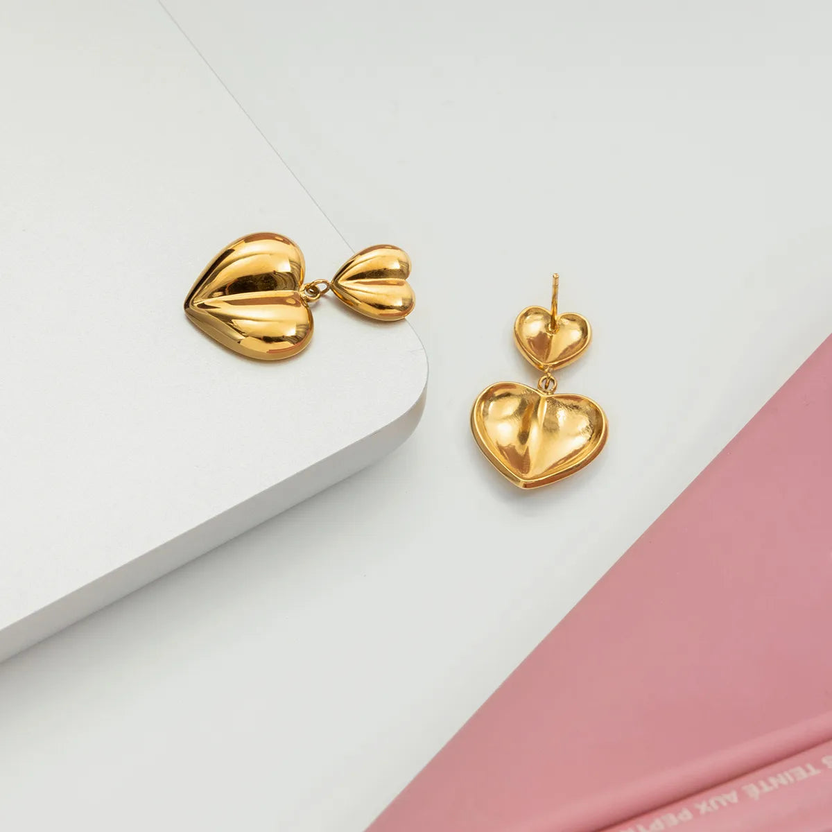 Sweet Heart 18K Gold Plated  304 Stainless Steel Earring